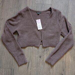 68.🤎 Wild Fable Cropped Button Sweater — NWT 🤎